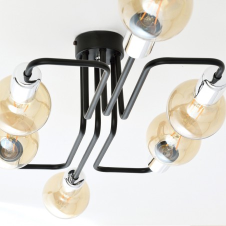 Plafonnier Vender Argent (6 lumieres)