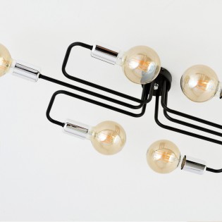 Plafonnier Vender Argent (6 lumieres)