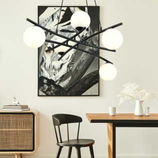 Lampe de plafond Lotra Opal (5 lumieres)