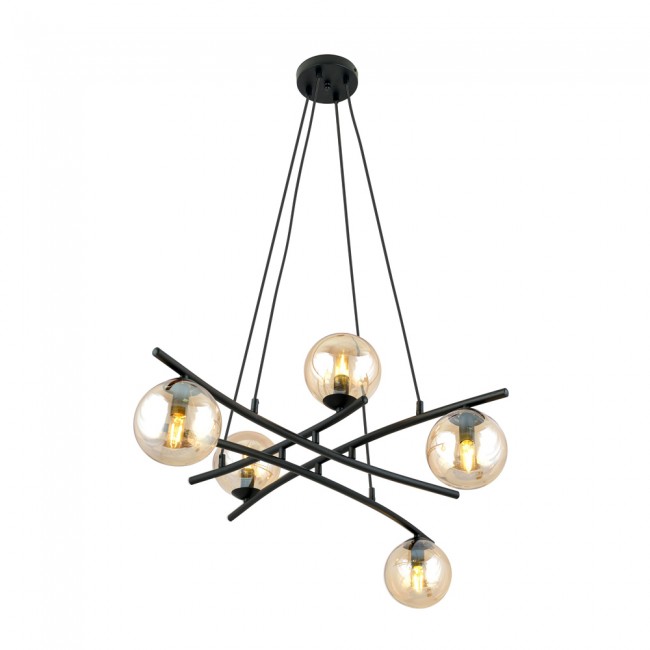 Lampe de plafond Lotra Ambre (5 lumieres)