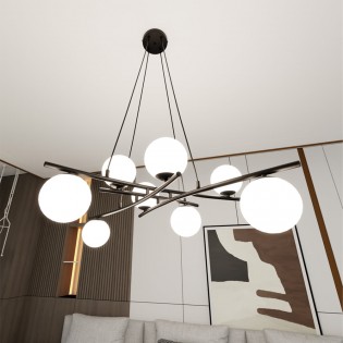Lampe de plafond Lotra Opal (8 lumieres)