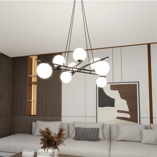 Lampe de plafond Lotra Opal (8 lumieres)