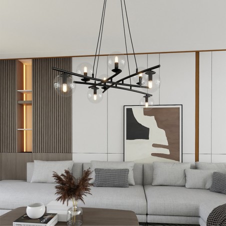 Lampe de plafond Lotra Transparent (8 lumieres)