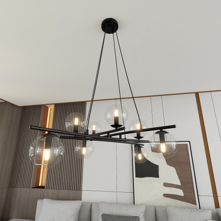 Lampe de plafond Lotra Transparent (8 lumieres)