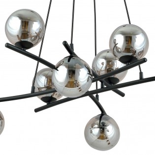 Lampe de plafond Lotra Graphite (8 lumieres)