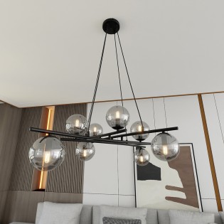 Lampe de plafond Lotra Graphite (8 lumieres)