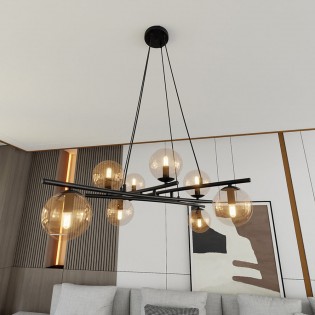 Lampe de plafond Lotra Ambre (8 lumieres)