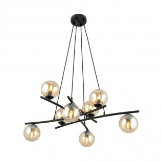 Lampe de plafond Lotra Ambre (8 lumieres)
