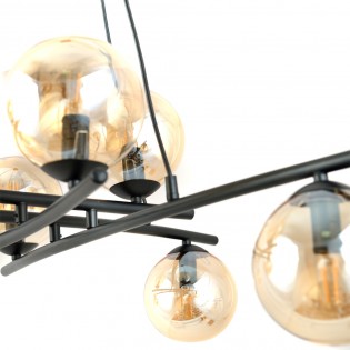 Lampe de plafond Lotra Ambre (8 lumieres)