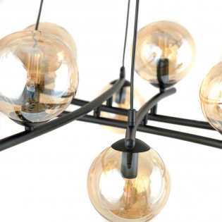 Lampe de plafond Lotra Ambre (8 lumieres)
