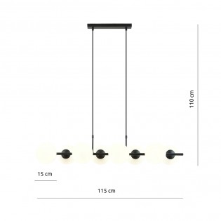 Lampe de suspension Armaro Opale (8 lumieres)