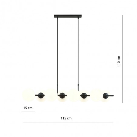 Lampe de suspension Armaro Opale (8 lumieres)