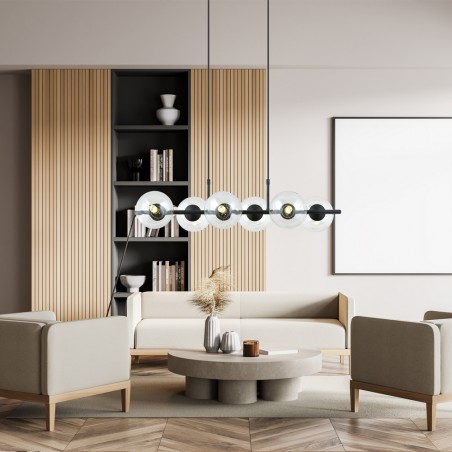 Lampe de suspension Armaro Transparent (6 lumieres)