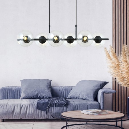 Lampe de suspension Armaro Transparent (6 lumieres)
