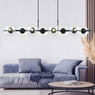Lampe de suspension Armaro Transparent (8 lumieres)