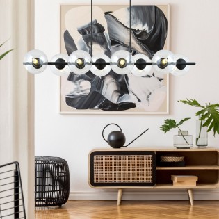 Lampe de suspension Armaro Transparent (8 lumieres)