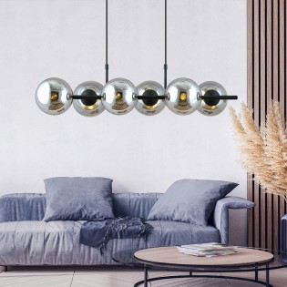 Lampe de suspension Armaro Graphite (6 lumieres)