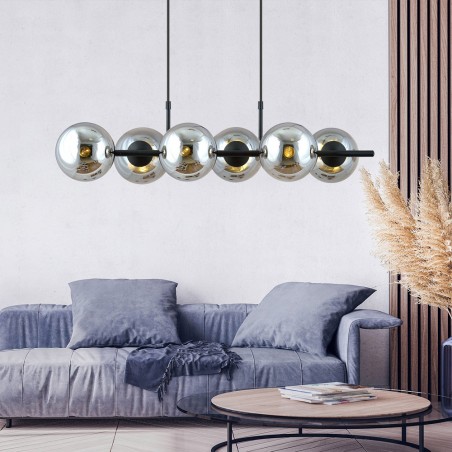 Lampe de suspension Armaro Graphite (6 lumieres)