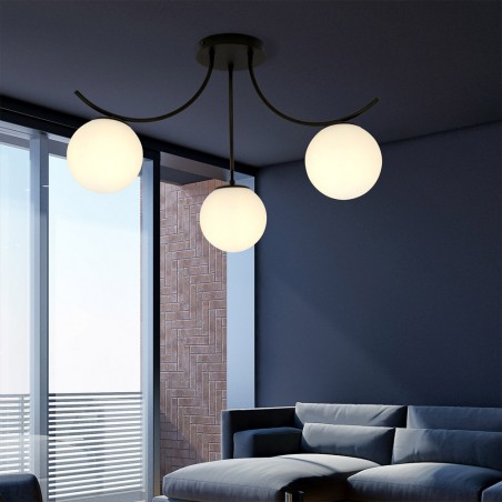 Plafonnier Barino Opal (3 lumieres)