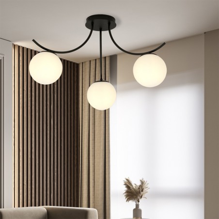 Plafonnier Barino Opal (3 lumieres)