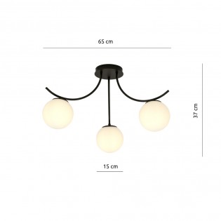Plafonnier Barino Opal (3 lumieres)