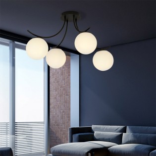 Plafonnier Barino Opal (4 lumieres)
