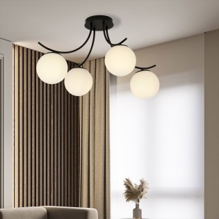 Plafonnier Barino Opal (4 lumieres)