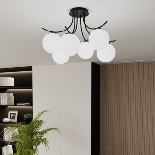 Plafonnier Barino Opal (6 lumieres)