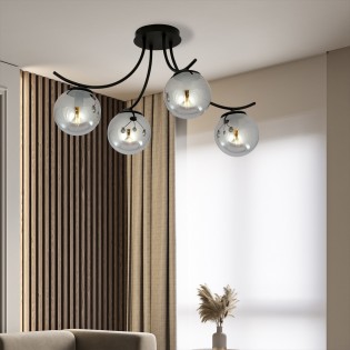 Plafonnier Barino Graphite (4 lumieres)