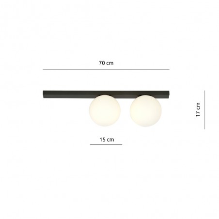Plafonnier Enca Opal (2 lumieres)