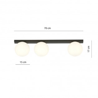 Plafonnier Enca Opal (3 lumieres)