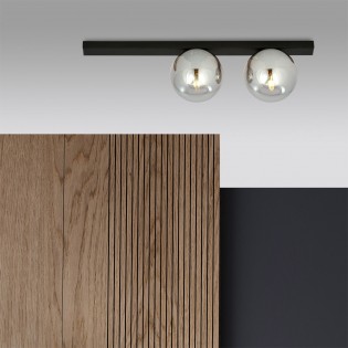 Plafonnier Enca Graphite (2 lumieres)
