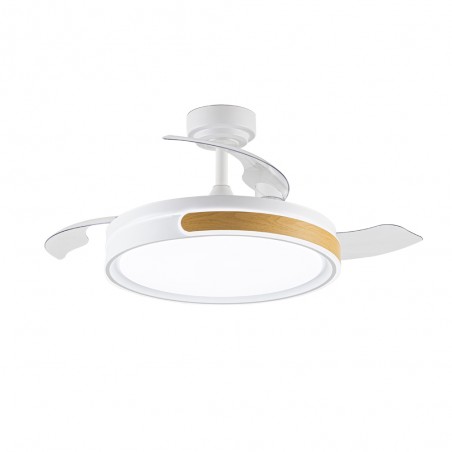 Ventilateur LED pales pliantes Nemi CCT Dim (72W)