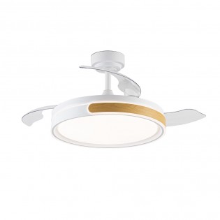 Ventilateur LED pales pliantes Nemi CCT Dim (72W)