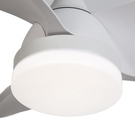 Ventilateur de plafond LED Borse Mini Blanc CCT Dim (18W)