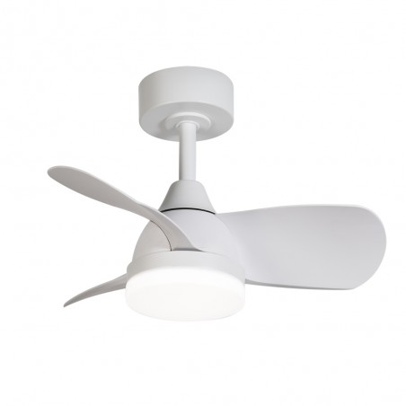 Ventilateur de plafond LED Borse Mini Blanc CCT Dim (18W)