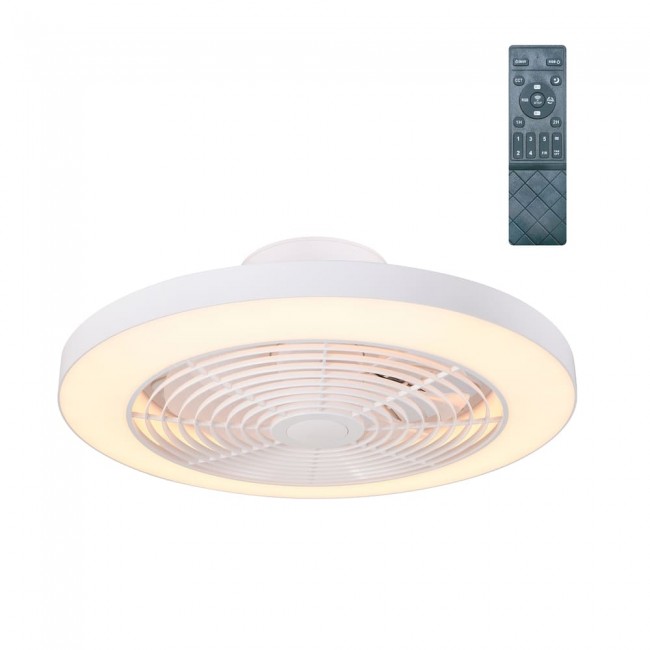 Ventilateur à LED avec pales intégrées Alvora RGB CCT Smart (35W)