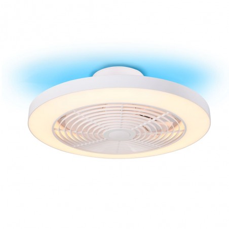Ventilateur à LED avec pales intégrées Alvora RGB CCT Smart (35W)
