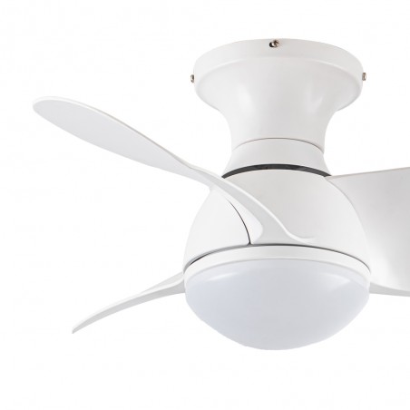 Ventilateur de plafond LED Mancado Blanc CCT Dim (20W)