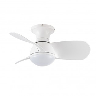 Ventilateur de plafond LED Mancado Blanc CCT Dim (20W)