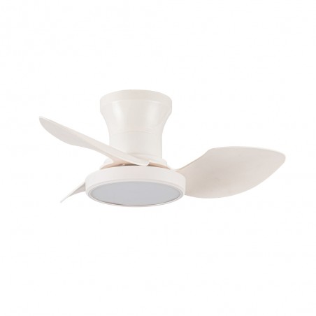 Ventilateur de plafond LED Milfero Blanc CCT Dim (20W)