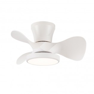 Ventilateur de plafond LED Merial Blanc CCT Dim (20W)