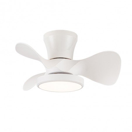 Ventilateur de plafond LED Merial Blanc CCT Dim (20W)