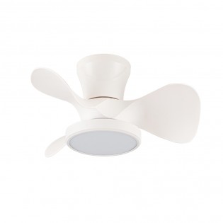 Ventilateur de plafond LED Merial Blanc CCT Dim (20W)