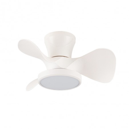 Ventilateur de plafond LED Merial Blanc CCT Dim (20W)