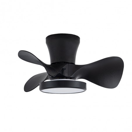 Ventilateur de plafond LED Merial Noir CCT Dim (20W)