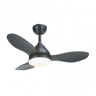 Ventilateur de plafond LED Cavil Mini Noir CCT Dim (20W)