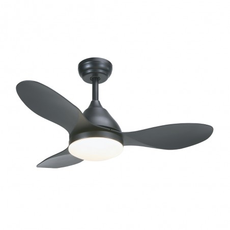 Ventilateur de plafond LED Cavil Mini Noir CCT Dim (20W)