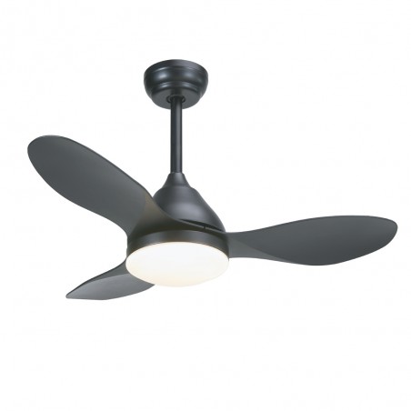 Ventilateur de plafond LED Cavil Mini Noir CCT Dim (20W)