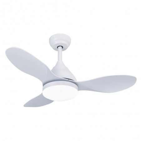 Ventilateur de plafond LED Cavil Mini Blanc CCT Dim (20W)